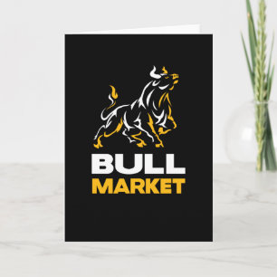 Bull Market Lagrar Trader Wallstreet Investor Kort