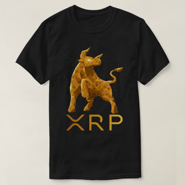 Bull Market Ripple XRP Crypto Coin HODL T Shirt (Design framsida)