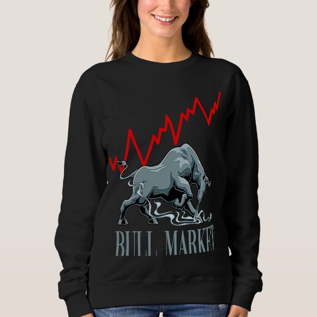 Bull Market Stocks Investing T Shirt (Framsida)