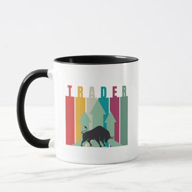 Bull market Trader | Simple design  Mugg (Vänster)