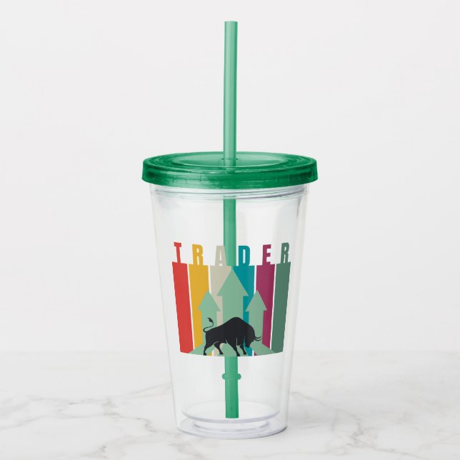 Bull market Trader | Simple design  Take Away Mugg (Framsida)