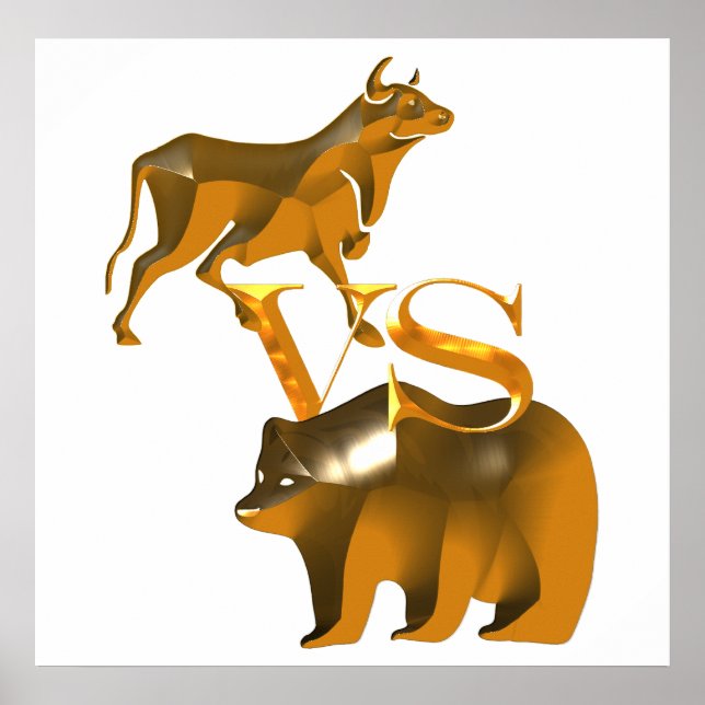 Bull Market Vs s Bear Market Poster (Framsidan)