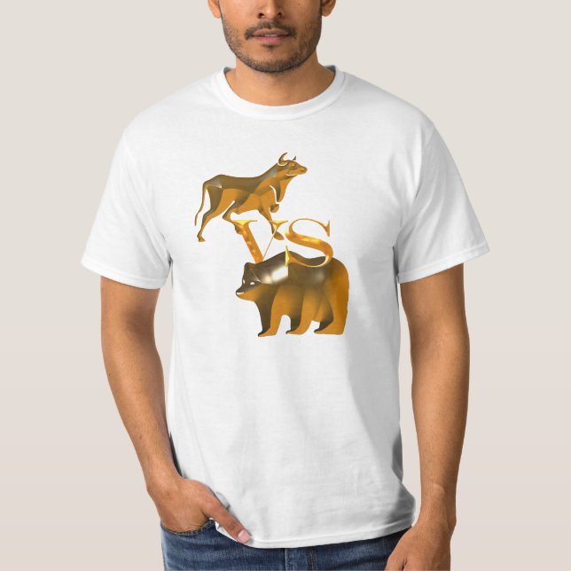 Bull Market Vs s Bear Market T-shirt (Framsida)