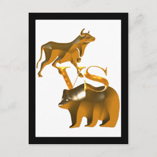Bull Market Vs s Bear Market Vykort