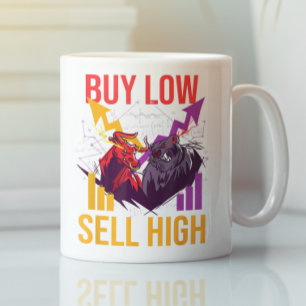 BULL MARKNAD KÖPER LÅG FÖRSÄLJNING AV HÖG HANDEL M KAFFEMUGG