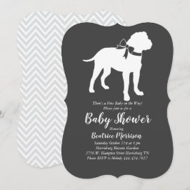 Bull Mastiff Hund Baby Shower Gender Neutral Inbjudningar