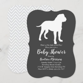Bull Mastiff Hund Baby Shower Gender Neutral Inbjudningar