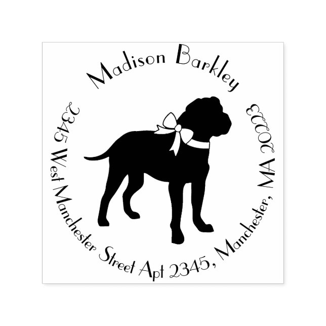 Bull Mastiff Hund Puppy Bullmastiff Självfärgande Stämpel (Design)