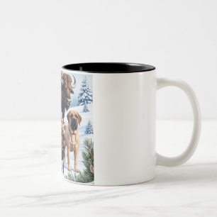 Bull, Mastiff, Hund utomhus Två-Tonad Mugg