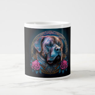 Bull Mastiff Peers through a time Portal Jumbo Mugg