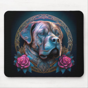 Bull Mastiff Peers through a time Portal Musmatta