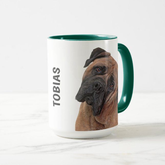 Bull Mastiff Personlig mugg (Framsida höger)