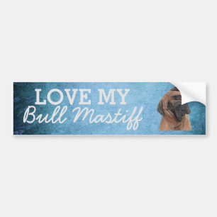 Bull Mastiff-stötfångare Bildekal