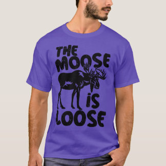 Bull Moose Elk Funny Moose är Loose T Shirt