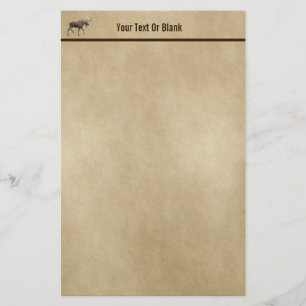 Bull Moose på gammal Papper