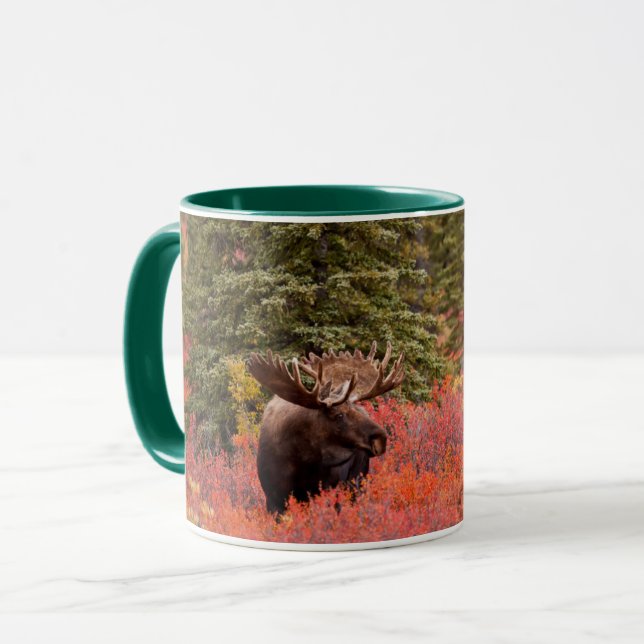 Bull Moose permanent in Red Dwarf Birch Mugg (Framsida vänster)