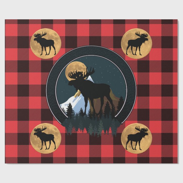 Bull Moose Presentpapper (Platt)