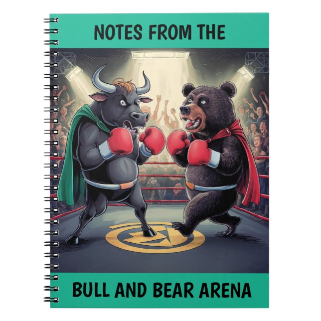 Bull och Bear Customized Anteckningsbok (Framsidan)