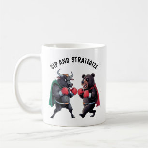 Bull och Bear Customized Kaffemugg