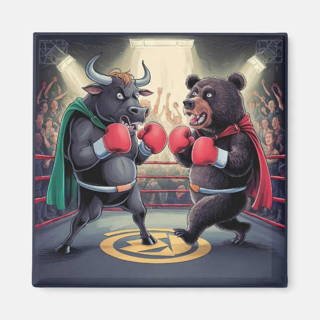 Bull och Bear Magnet (Framsidan)