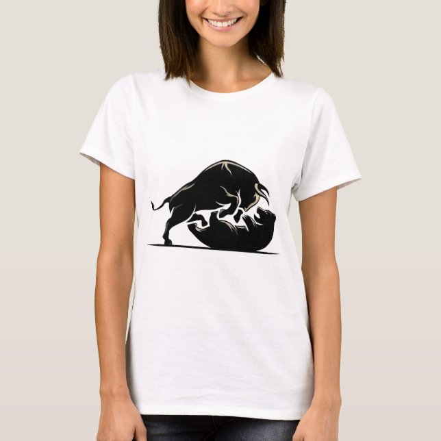 Bull och Bear T Shirt (Framsida)