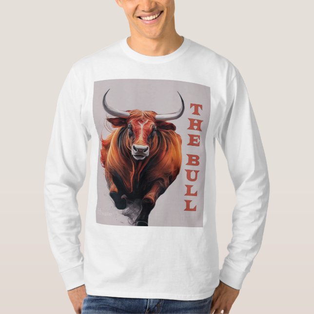 Bull och Beasten: Fetstig kraft på din dator T Shirt (Framsida)