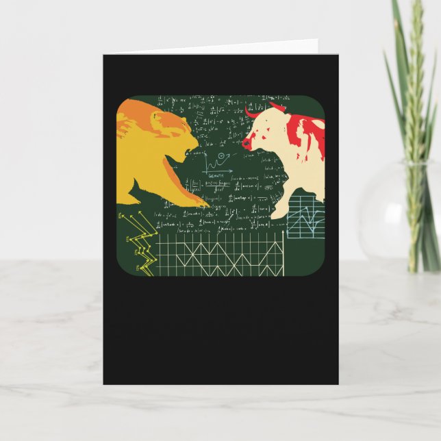 Bull och björn kort (Framsida)