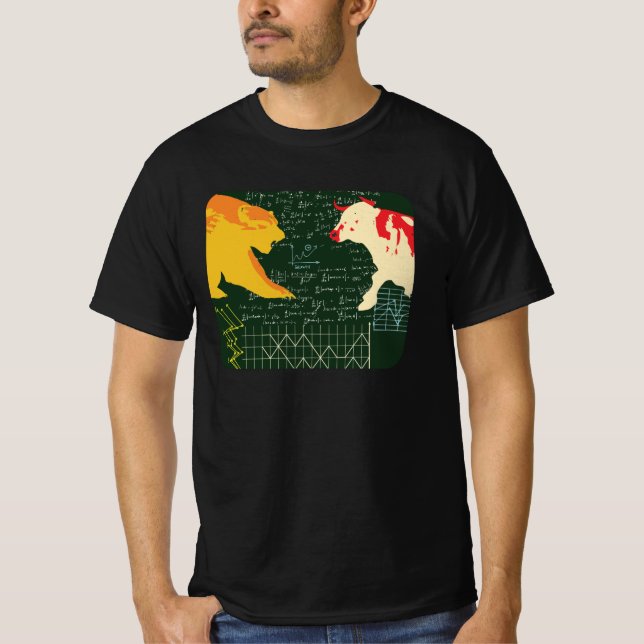 Bull och björn t shirt (Framsida)