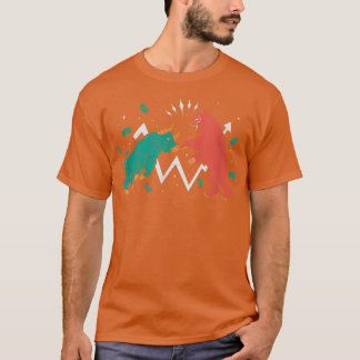 Bull och björnslagsmål t shirt