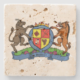 Bull och Boar Rampant BBQ Jackar av Arm Stenunderlägg