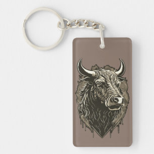 Bull Porträtt vykort