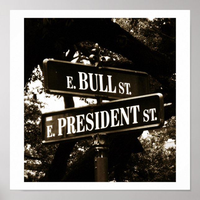 Bull & President Street ~ Print/Poster Sign Poster (Framsidan)