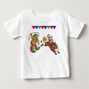 Bull Rider and Rodeo Clown Tee Shirt