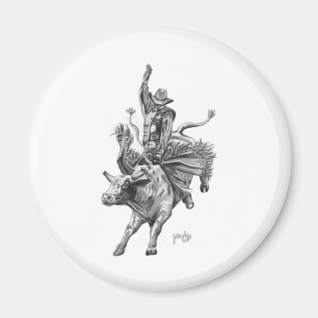Bull Rider Magnet (Framsidan)