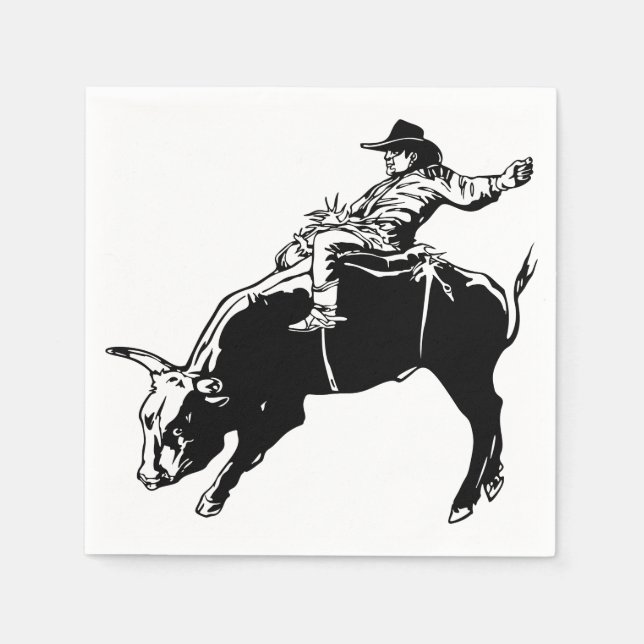 Bull Rider Pappersservett (Framsidan)