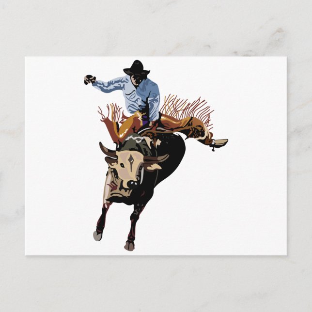 Bull Rider Vykort (Framsida)