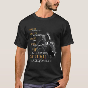 Bull Riders Pain är Westernt med en tillfällig Bul T Shirt