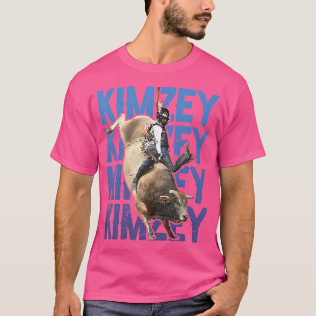 Bull Riders Rodeo Sage CowboyKimzey jul T Shirt (Framsida)