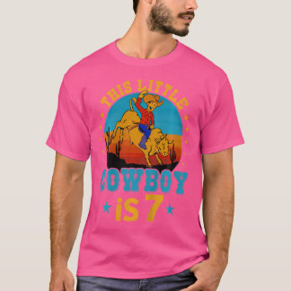 Bull Riding 7:e Birthday Boy 7 Western Co T Shirt