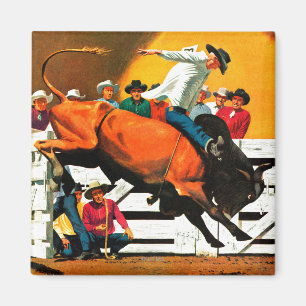 Bull Riding av Fred Ludekens Magnet