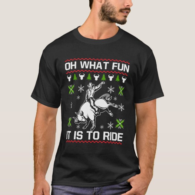 Bull Riding Rider for For T Shirt (Framsida)
