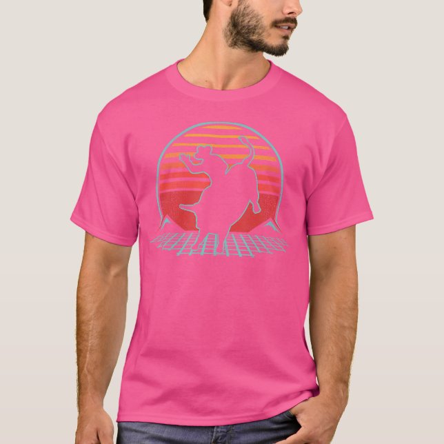 Bull Riding Rodeo 80S Cowboy T Shirt (Framsida)