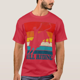 Bull Riding Rodeo Cowboy Western Vintage Bull Ride T Shirt