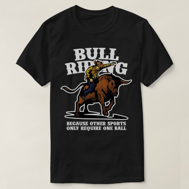 Bull Riding Sports Rodeo Bull Rider Land Cowboy T Shirt (Design framsida)