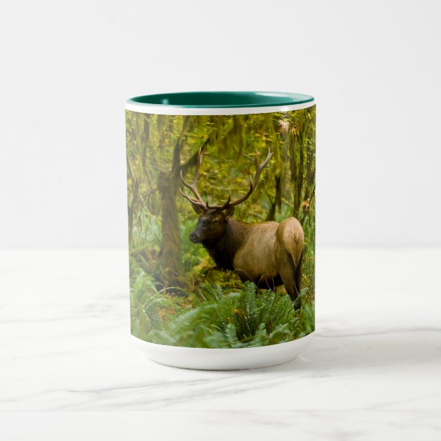 Bull Roosevelt Elk Mugg (Center)