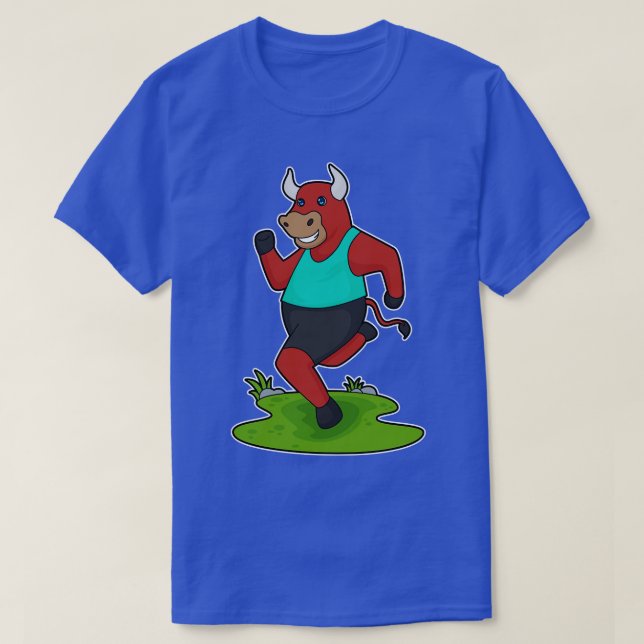 Bull Running Fitness T Shirt (Design framsida)