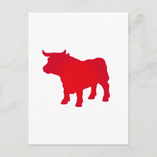 Bull See Red Vykort