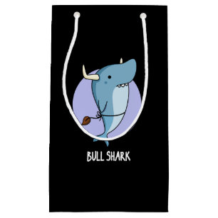 Bull Shark Funny Animal Shark Pun Mörk BG