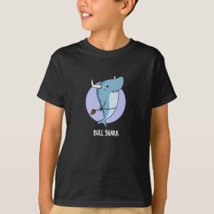 Bull Shark Funny Animal Shark Pun Mörk BG T Shirt