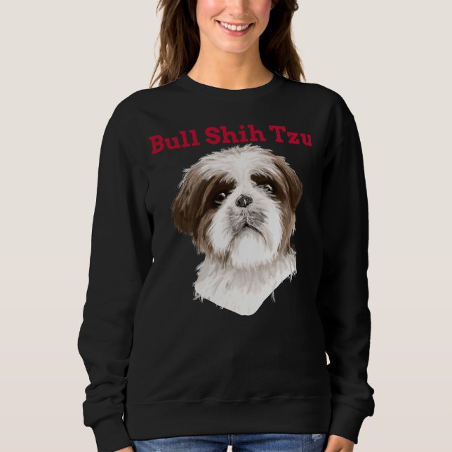 Bull Shih Tzu T Shirt (Framsida)